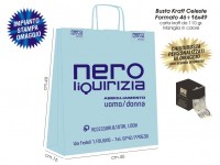 BUSTE IN CARTA KRAFT CELESTE 
